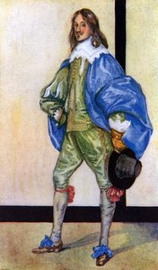 Mannenkostuum in het bewind van Charles I (1625-1649) door Dion Clayton Calthrop